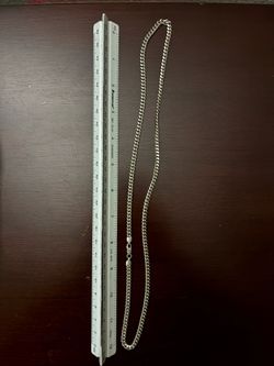 solid .925 sterling silver Miami cuban link chain necklace