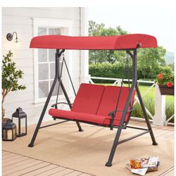 2 Seat Porch Swing With Canopy 