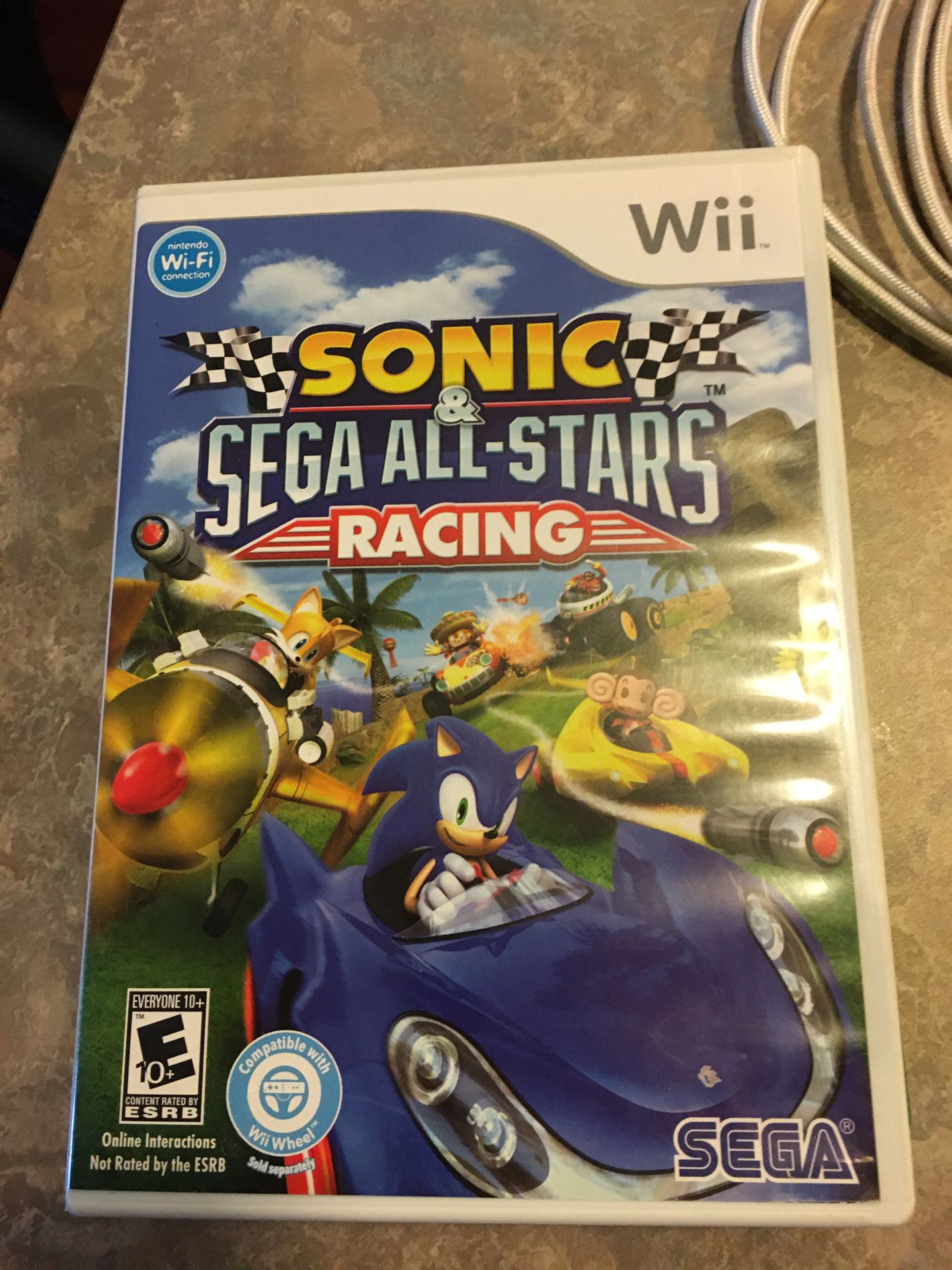 Sonic Sega All-Stars Racing Wii Nintendo complete video game disc case ...