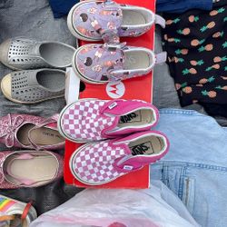 Vans Girls Toddler Size 4 or 7