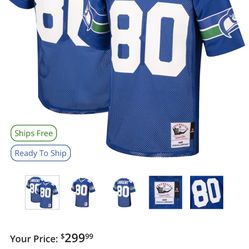Seattle Seahawks 1985 Authentic Largent Jersey
