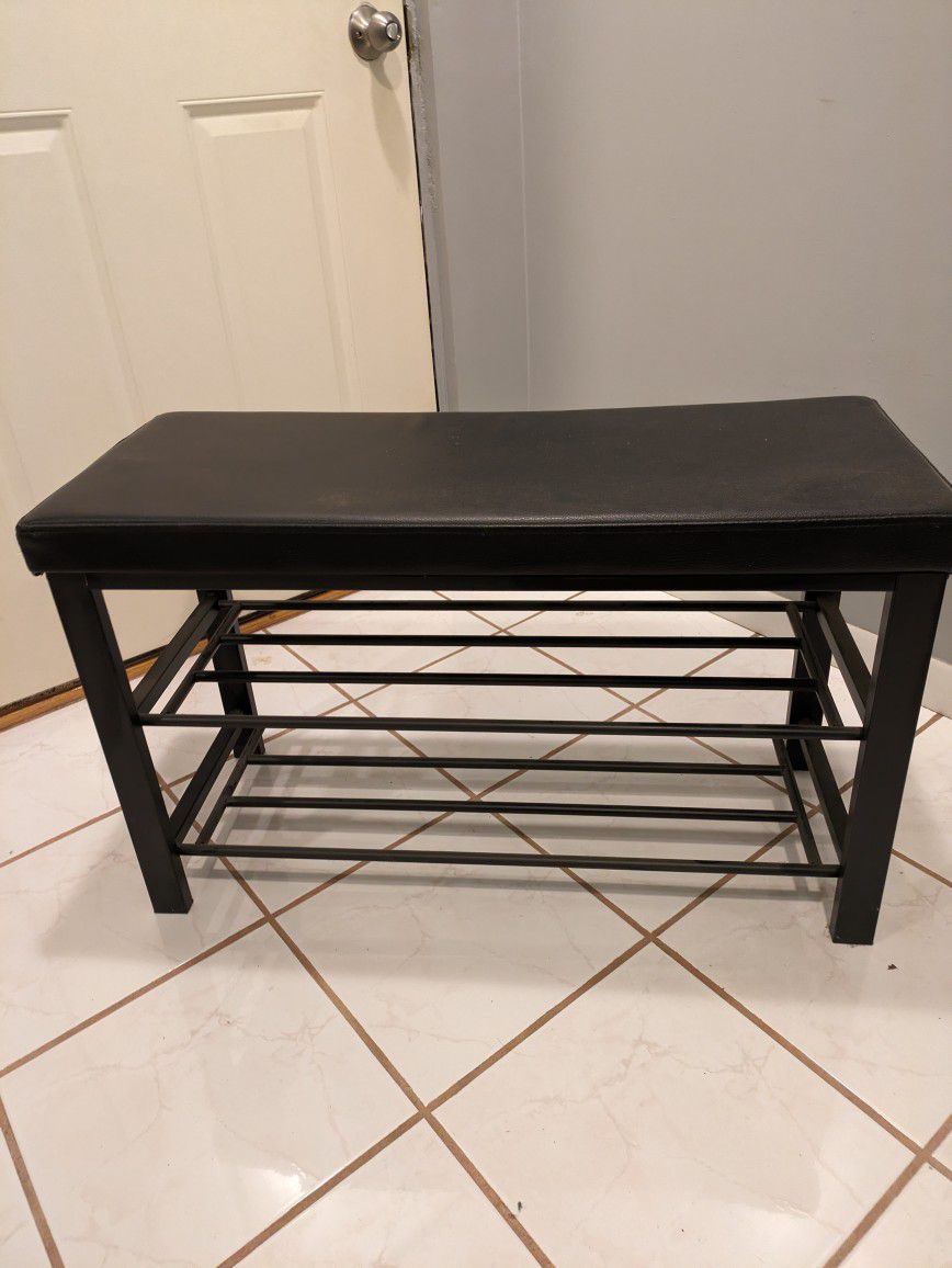 Bench with shoe rack