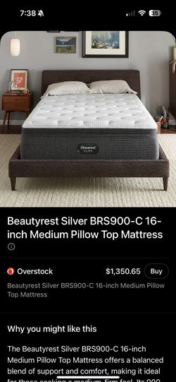 Beautyrest Silver King Mattress BRS900-C 16 Inch