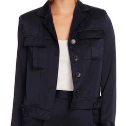 Vince Camuto Satin Bomber Jacket