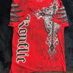 Y2K Konflic Graphic T Shirt Size XL