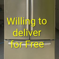 Samsung Stainless Steel French Door Refrigerator (Dimensions 33" W 69" H