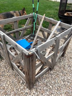 Rustic Wooden Outdoor Storage Crate