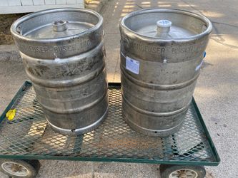 Anheuser Busch Stainless Steel Barrel 15.5 Gallon Beer Keg $70 each