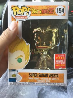 Funko pops Chrome Vegeta SDCC