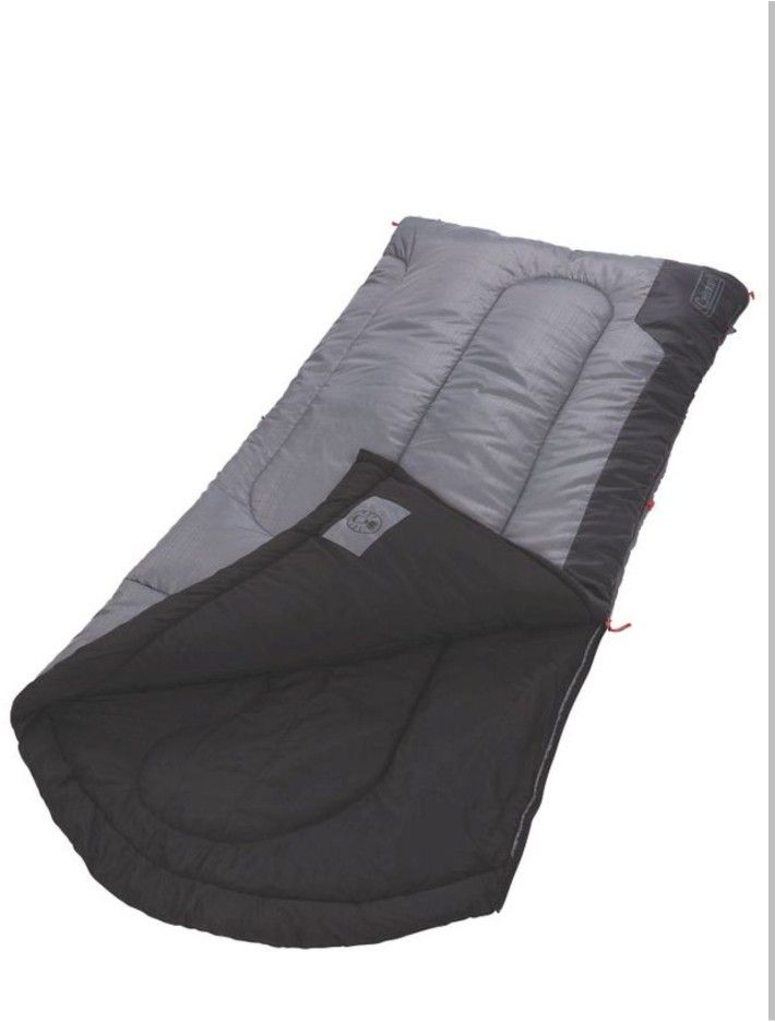 Coleman Torrey 30 Degree Big and Tall Sleeping Bag - Black/Gray