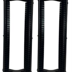 2 Level Up Game Storage Towers Organizer Holds 36 Video Games DVD PS2 3 XBOX Wii $15