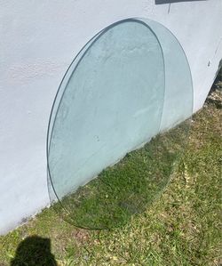 Clear 42" Round Glass