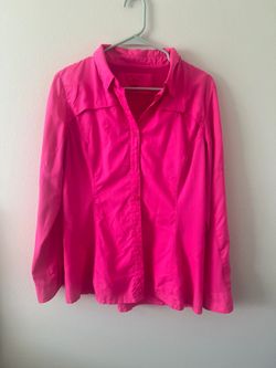 Long sleeve bright pink outdoor top