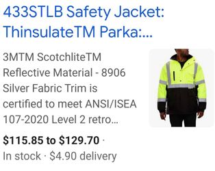 3M SCOTCHLITE JACKET