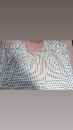 Striped Elastic Waist Casual Pants SIZE: XXL