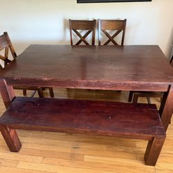 Solid Wood Dining Room Table