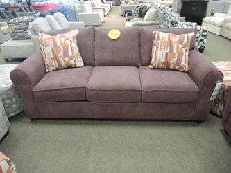 Sleeper Sofa - Roll Arm - Mauve | Pull-Out Couch | Hide-A-Bed