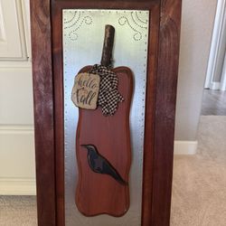 Handmade Wooden Fall Decor (heavy) 18”x36”