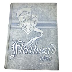 1950 Flathead High School Yearbook from Kalispell, Montana Hardcover