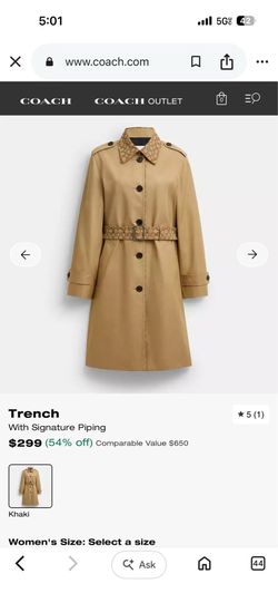 XL Coach trench coat