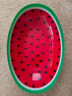 Super Cute Plastic Watermelon Serving Bowl
