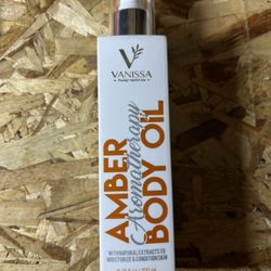 Vanissa Amber Aromatherapy Body Oil 6.76 fl oz New