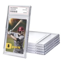 NEW/ Frosted Graded Card Slab Empty for Trading Sports Cards - Up to 35pt