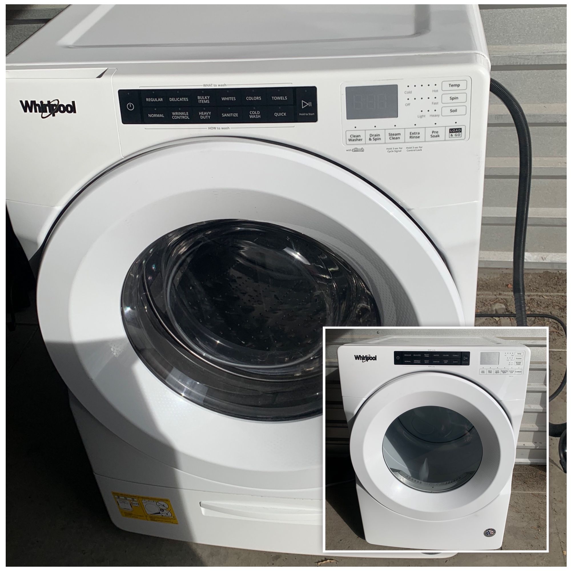 Whirlpool Load & Go Washer And Electric Dryer Set 