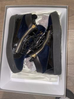 Giuseppe Zanotti Velvet Navy Size 43