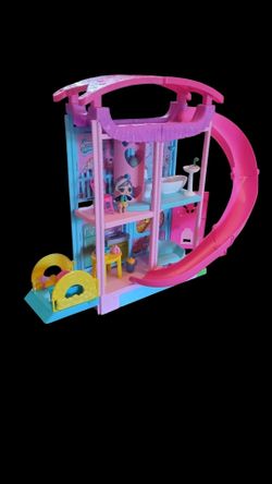 BARBIE CHELSEA Elevator Slide transforming Playhouse w accs.