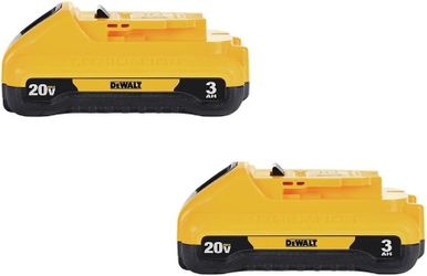 DEWALT 20V MAX Compact Lithium-Ion 3.0Ah Battery (2 Pack)