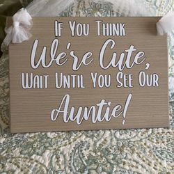 Wedding Sign For Ring Bearer