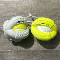 New Set of 2 Puppy Dog Ball Toys with Silicone for Easy Grip