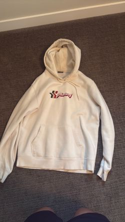 Cream White Stussy Hoodie size medium