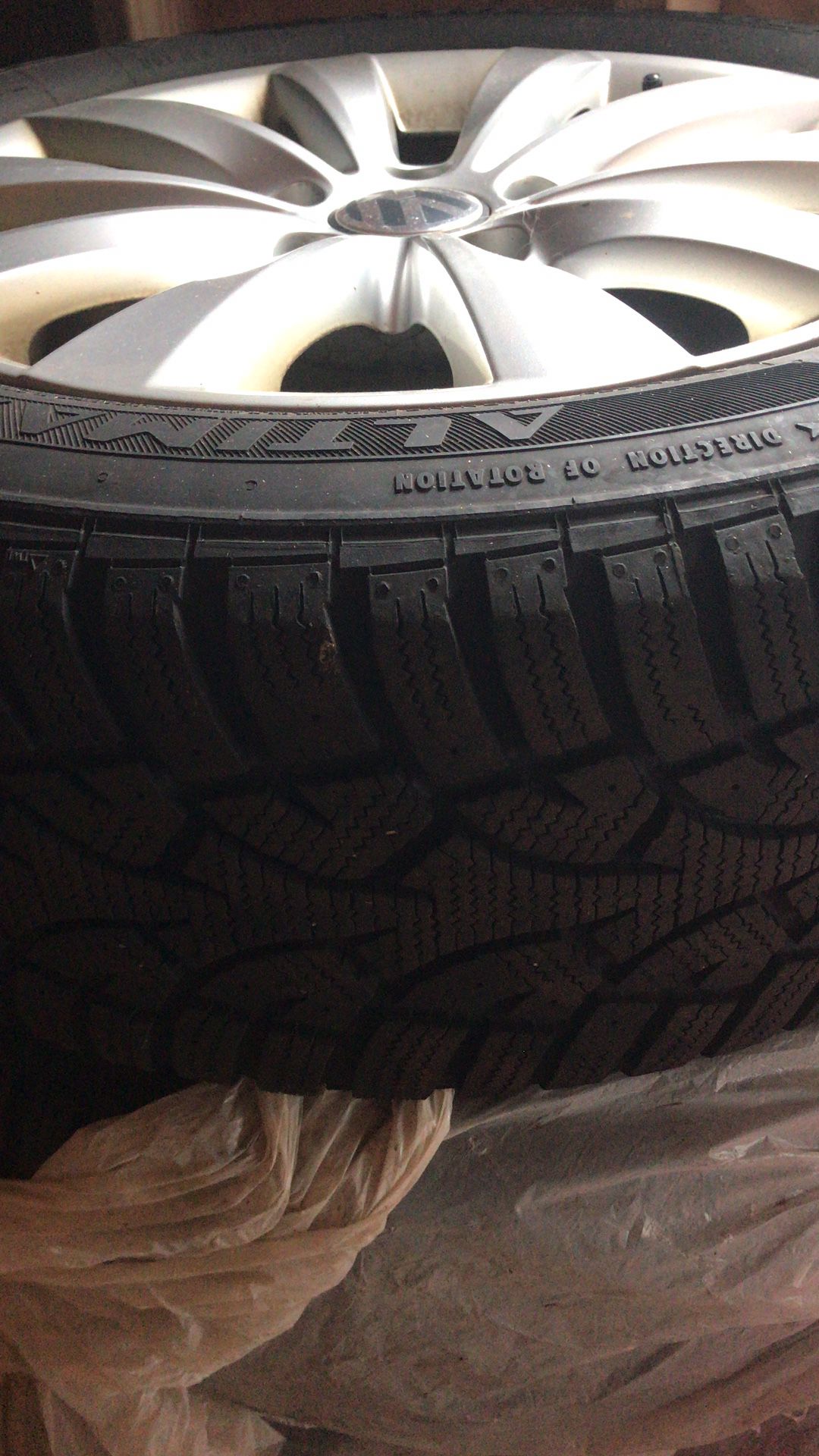 vw 5x112 wheels & snow tires