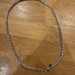 Tiffany Square Necklace 18” Length