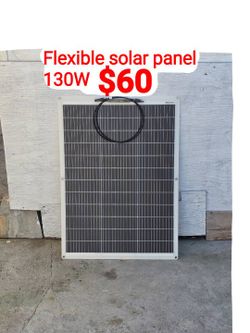 ECO-WORTHY 130 Watt 12BB Flexible Solar Panels,23.5% High-Efficiency Waterproof Monocrystalline Lightweight Solar Panel for RV,Boats,Curved Surfaces
