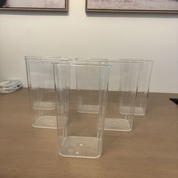 Acrylic Flower Vases (pack of 6)