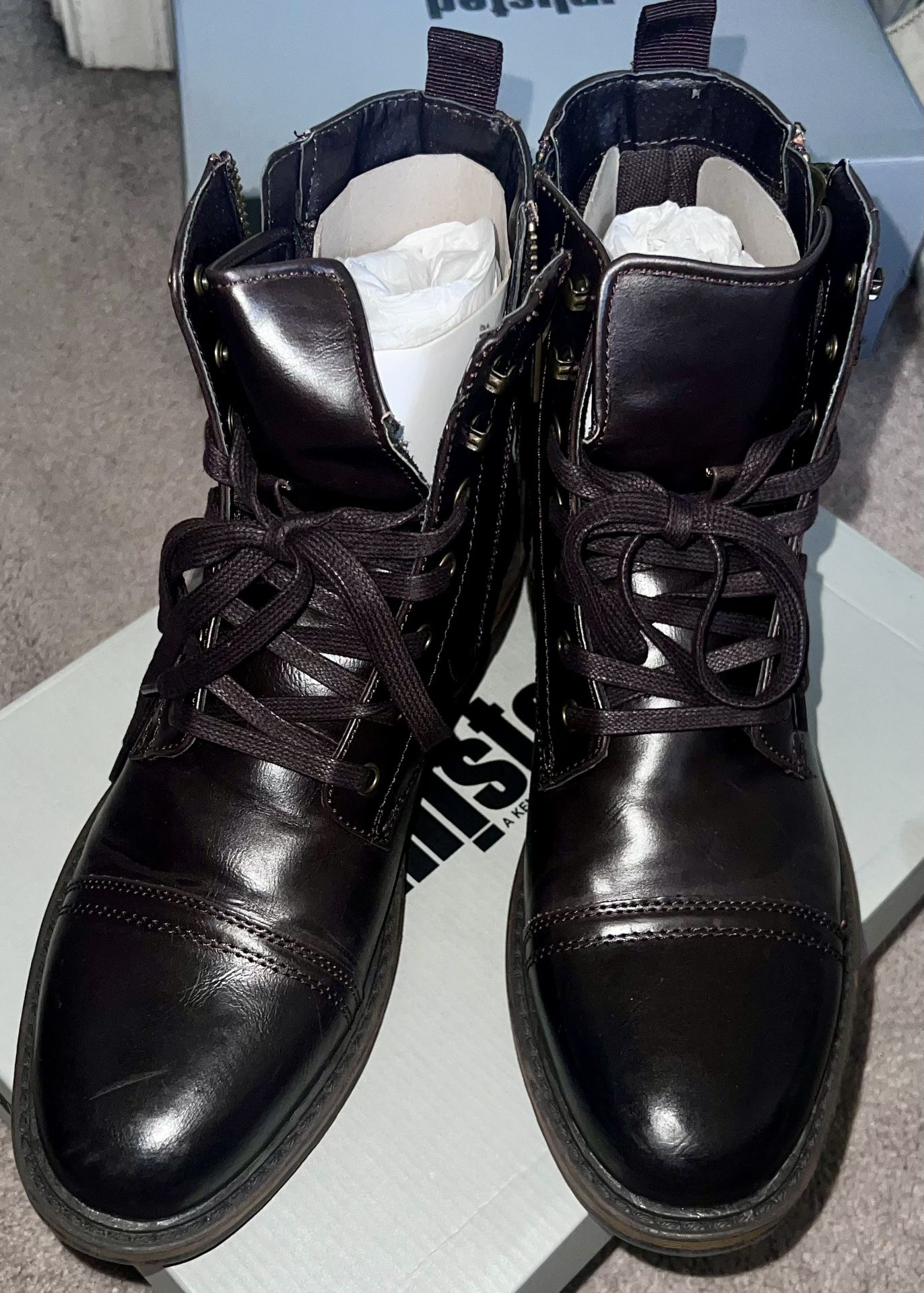 Kenneth Cole Cognac Boots Men’s Sz 8.5