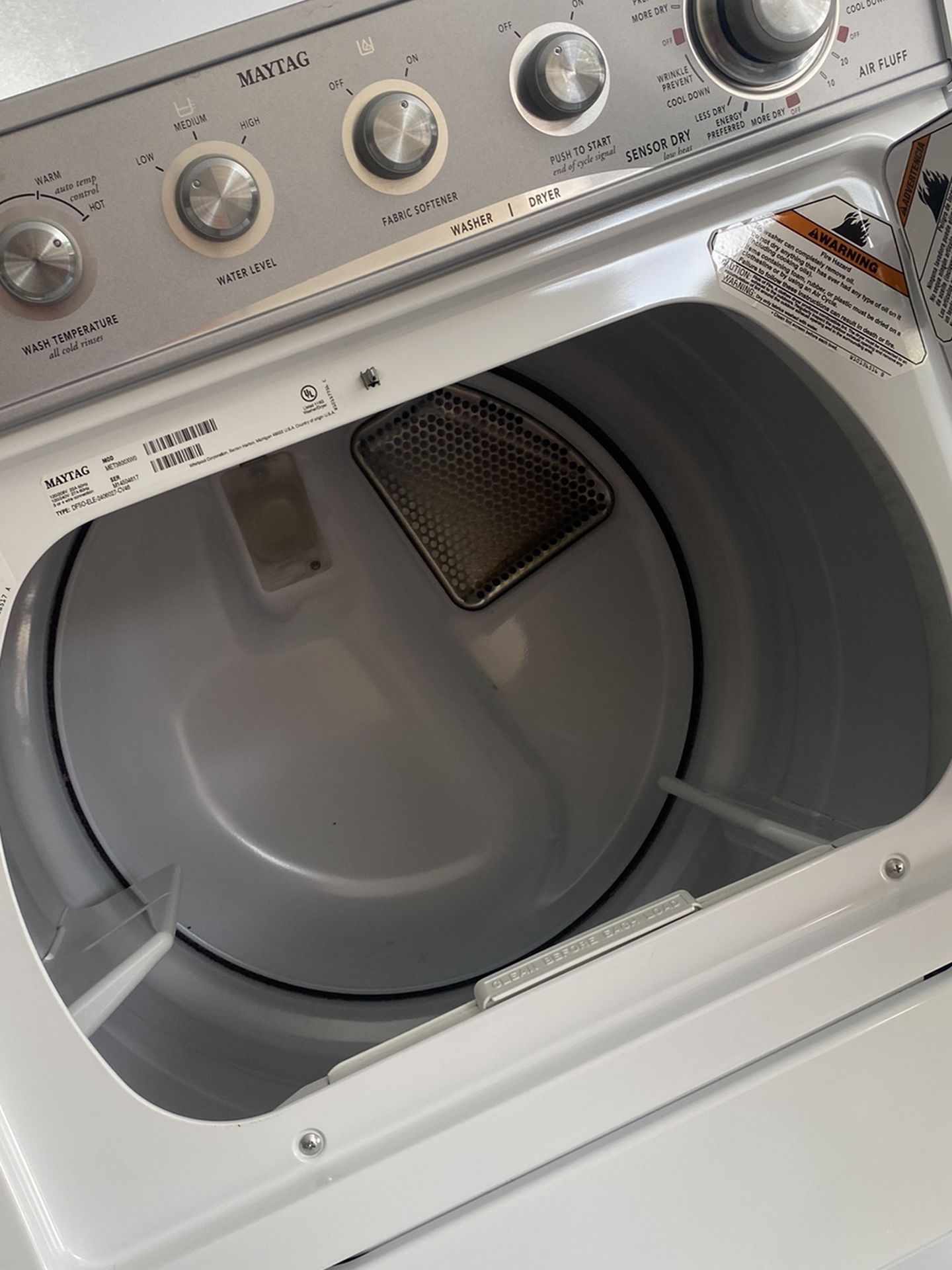 Maytag Combo 27” Washer&dryer With Warranty