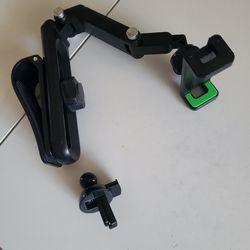 Cell phone holder with vent adapter