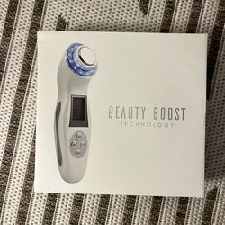 Beauty Frizz Beauty Boost Technology Ultrasonic Facial Device LED Light Therapy