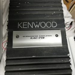 Kenwood Amplifier Subwoofer Kac 719