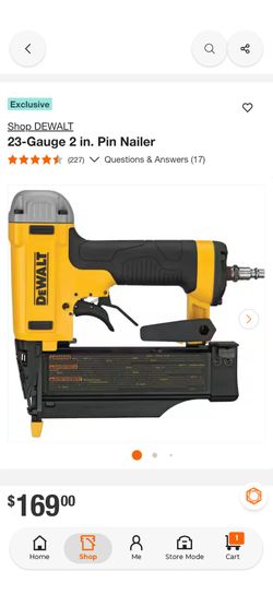 Shop DEWALT
23-Gauge 2 in. Pin Nailer