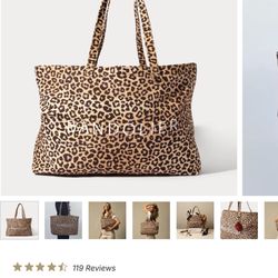 New Bandolier Leopard Tote