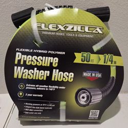 NEW Flexzilla 50ft Pressure Washer Hose - No Kinks + Foam Cannon - Auto Detailing Supplies - Info in the Description 