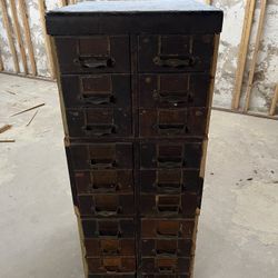 Antique Library Card Catalog
