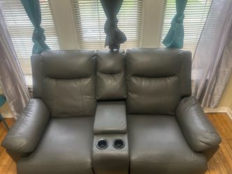 Gray couch/ reclining