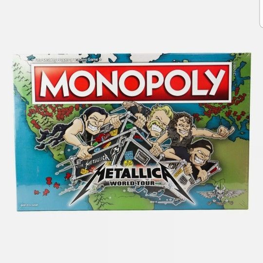 Metallica Monopoly : World Tour (2020) Hasbro Brand New Sealed