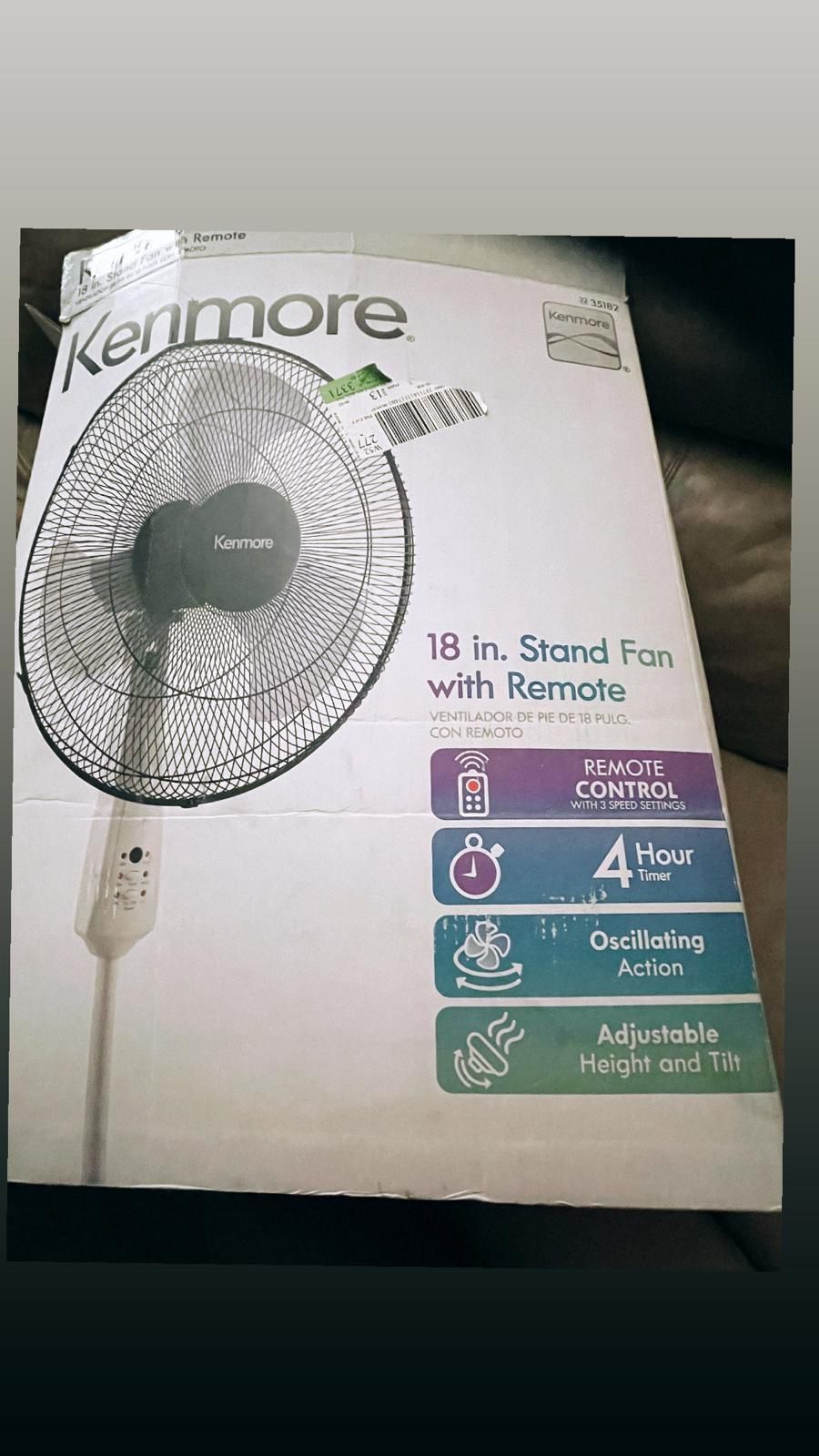 18” Stand Kenmore Fan With Remote